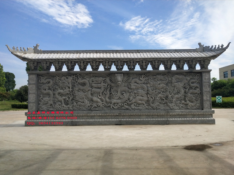 點(diǎn)擊查看詳細(xì)信息<br>標(biāo)題：石雕照壁四合院別墅照壁浮雕圖片